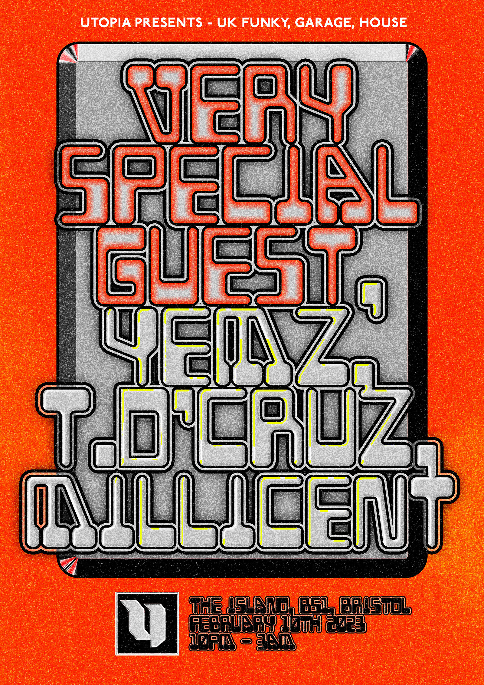 Utopia Presents: Dr Dubplate, Yemz, Millicent at The Island