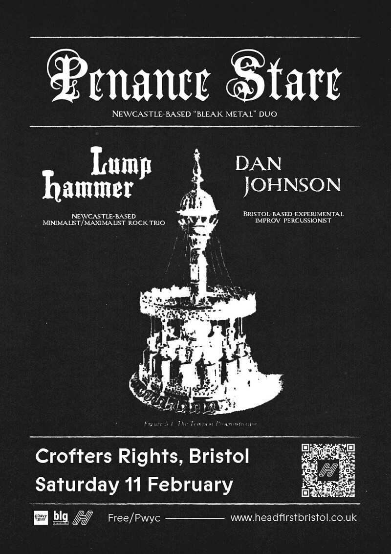 PENANCE STARE + LUMP HAMMER + DAN JOHNSON at Crofters Rights