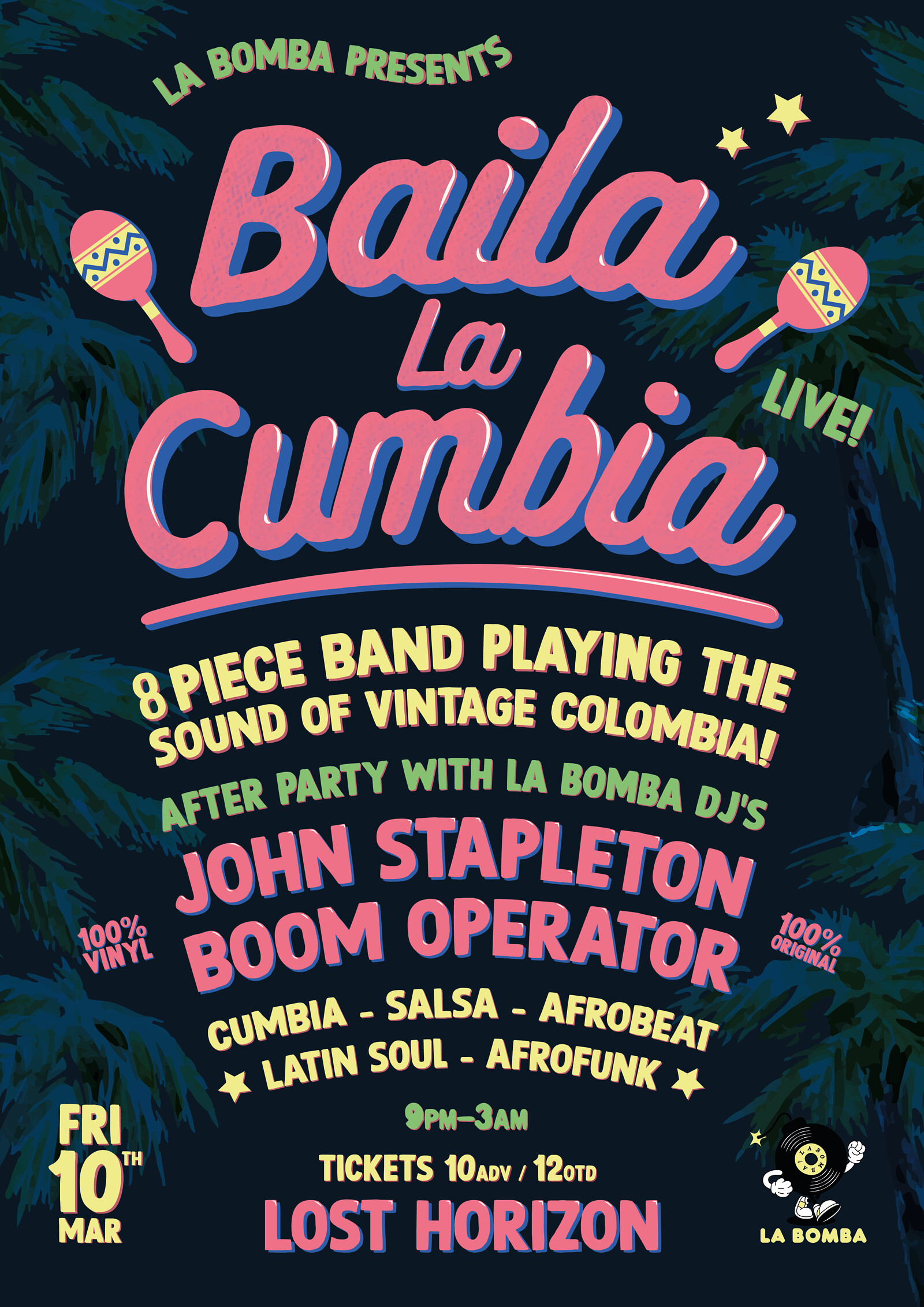 La Bomba with Baila La Cumbia at Lost Horizon
