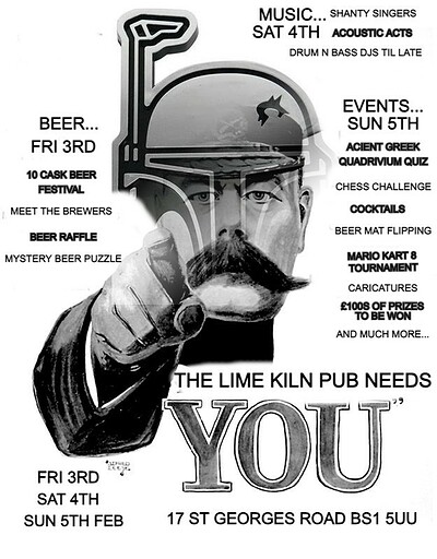 Weekend Extravaganza - 3 February - Beer Festival at The Lime Kiln Pub BS1 5UU