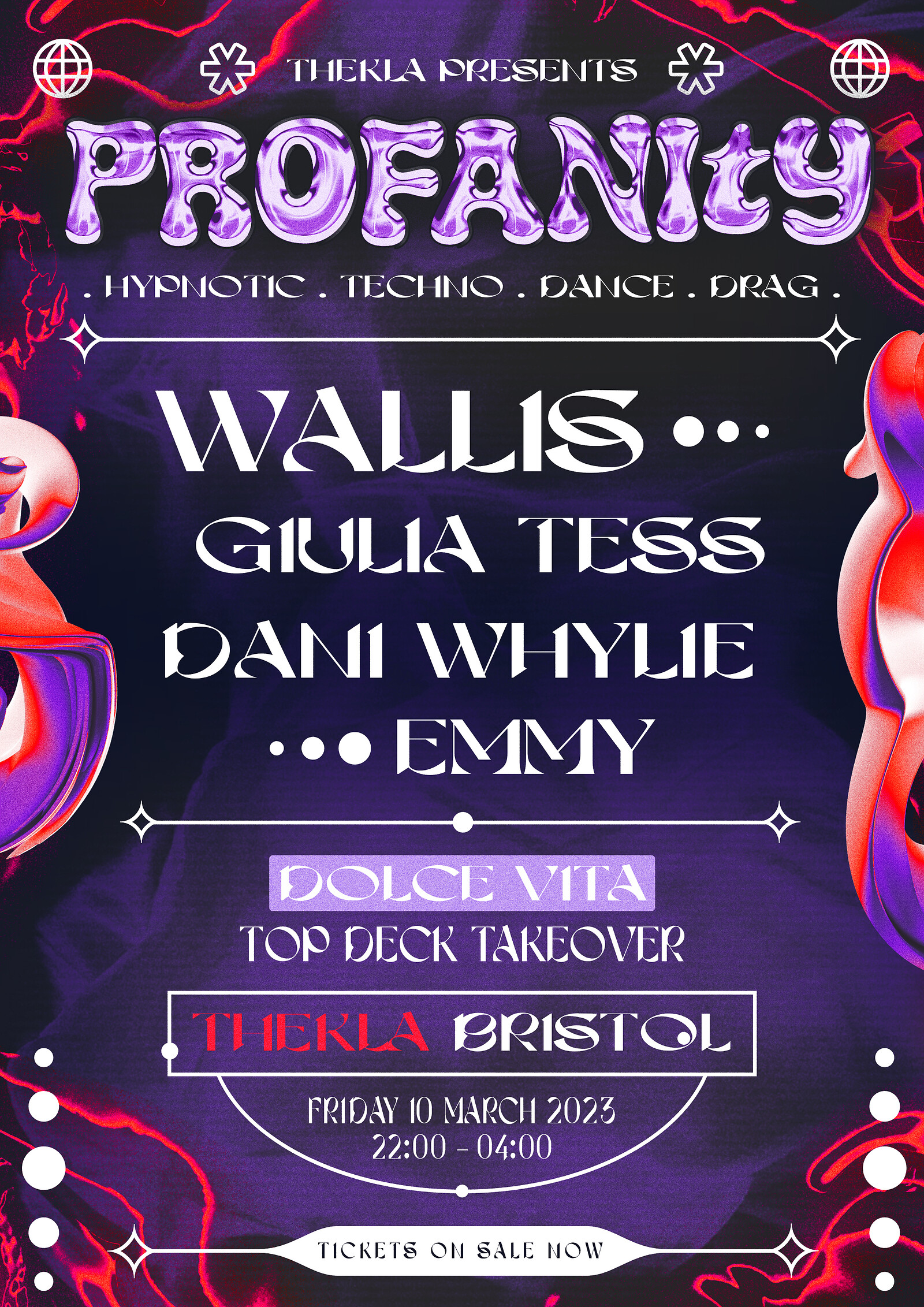 Thekla presents: Profanity ✮ w/ Wallis, Giulia Tes at Thekla