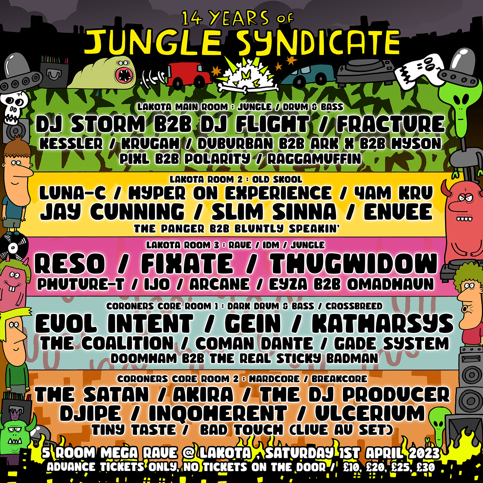 14 Years of Jungle Syndicate at Lakota