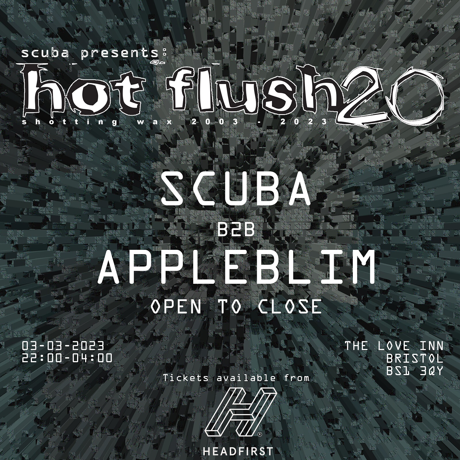 20 Years of Hotflush w/ Scuba & Appleblim at The Love Inn