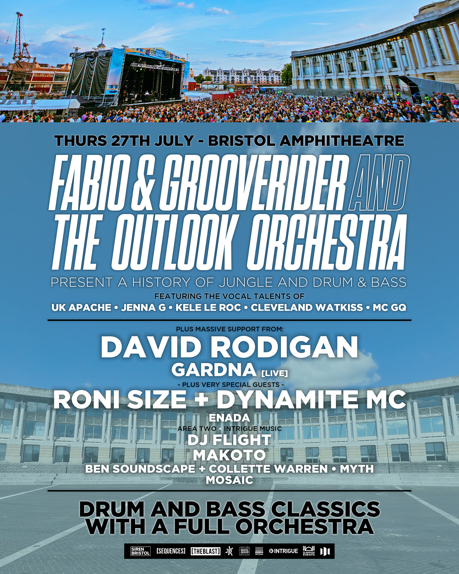Fabio & Grooverider and The Outlook Orchestra at Lloyds Amphitheatre