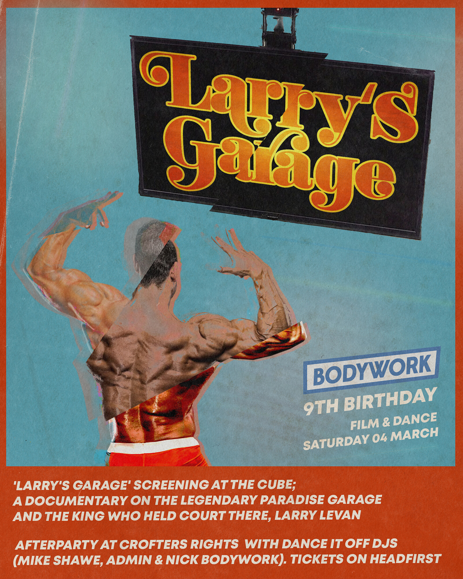 Bodywork 9th Bday: Larry's Garage Afterparty at Crofters Rights