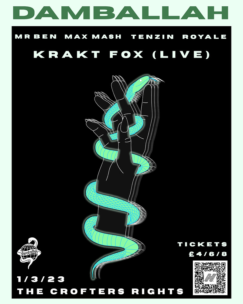 Damballah presents: Krakt Fox at Crofters Rights