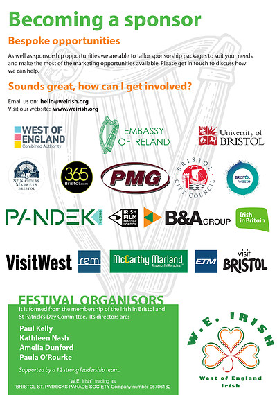 W.E. Irish CultureFest Supporter Donation at West of England