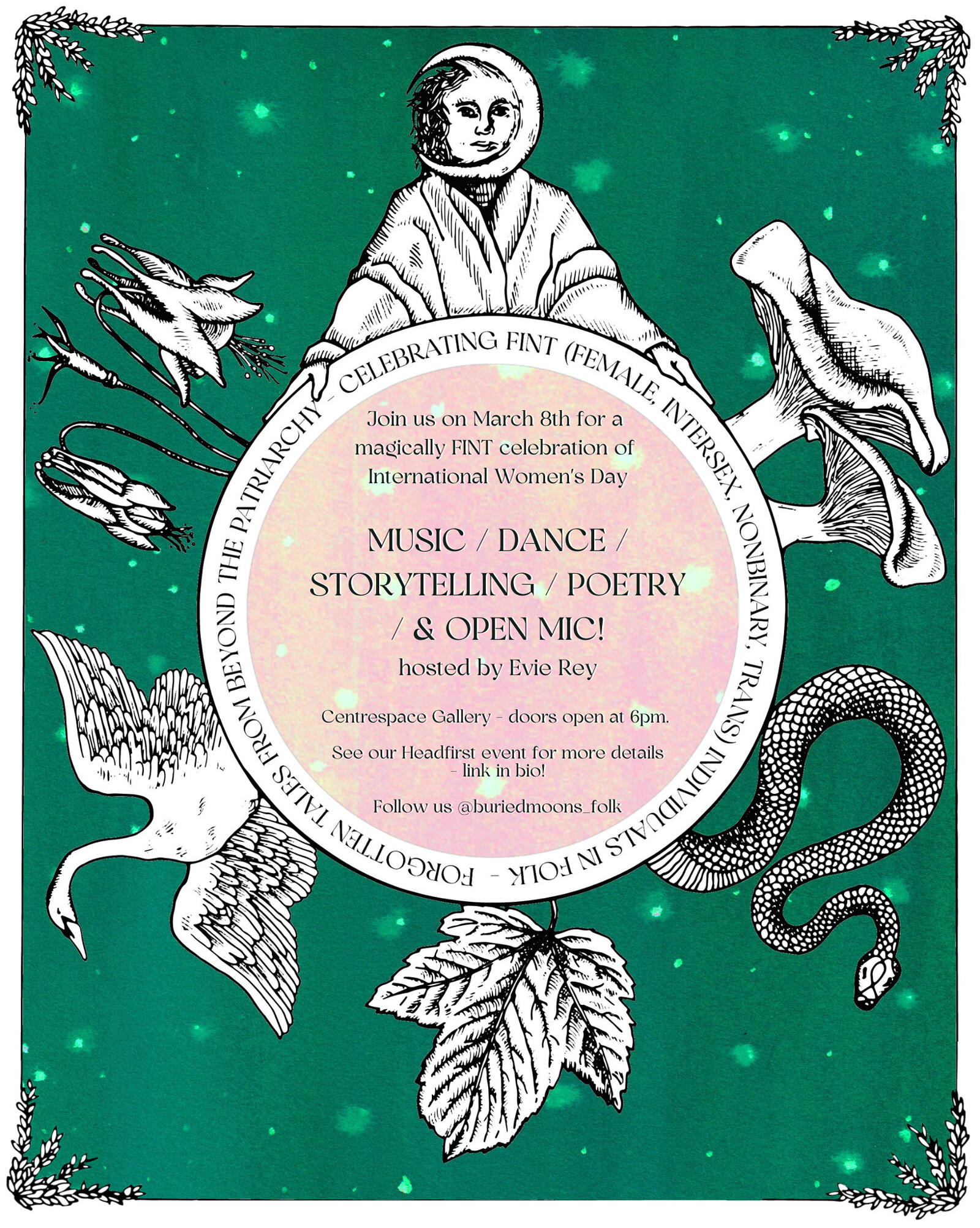 Buried Moons IWD Extravaganza at Centrespace Gallery