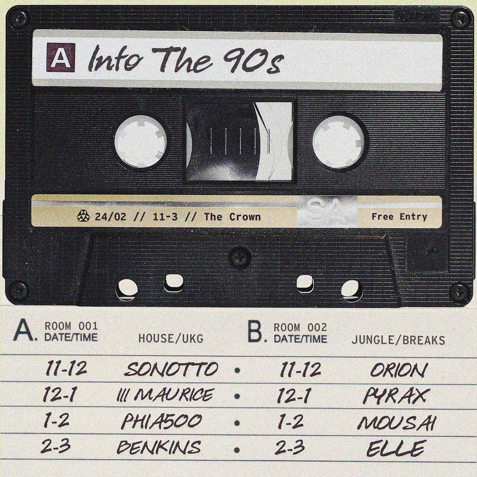 Into The 90s at The Crown