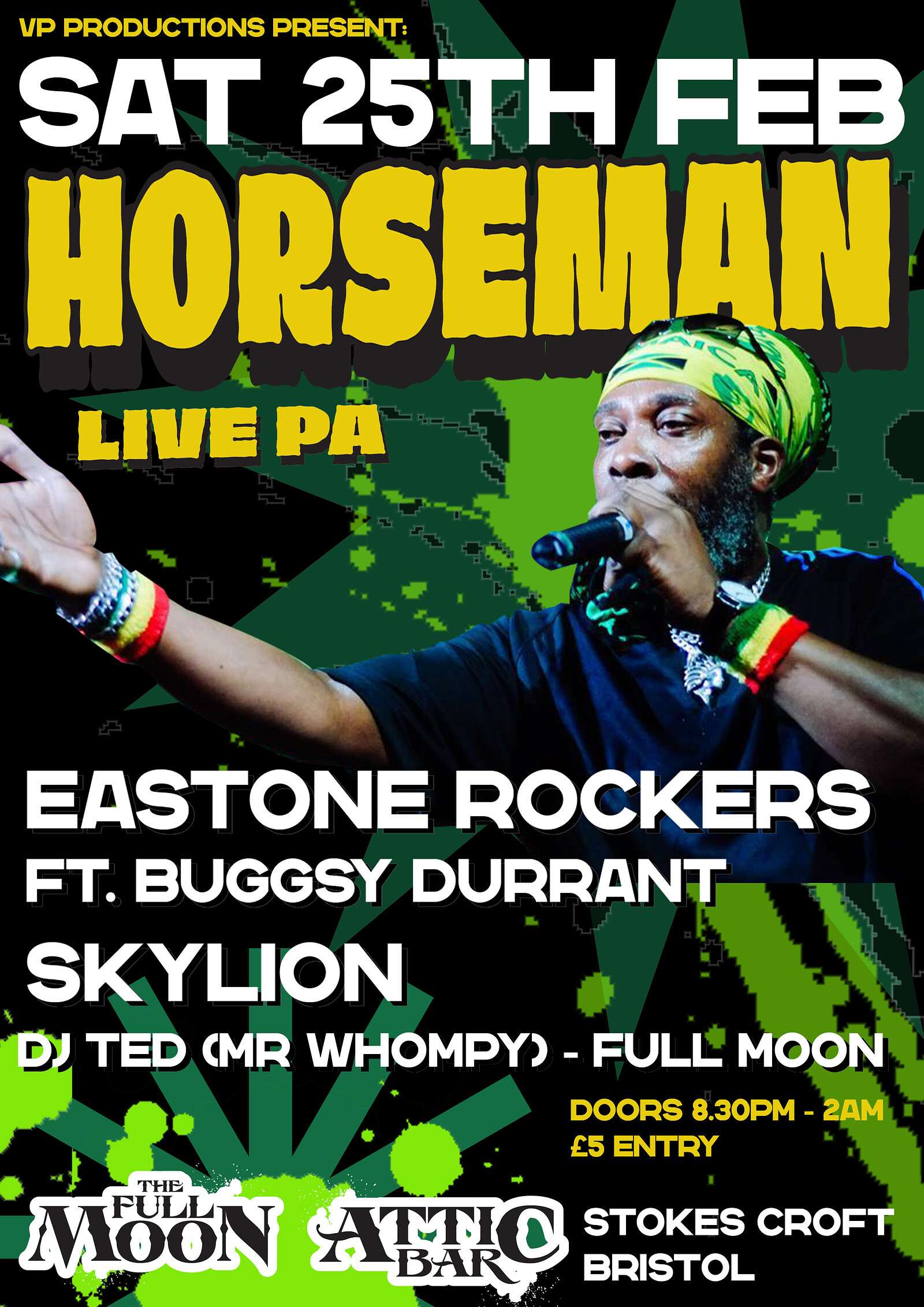 HORSEMAN PA & EASTONE ROCKERS at The Attic Bar