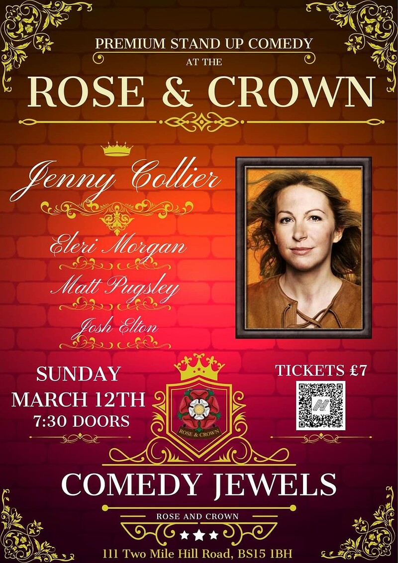 Comedy Jewels at Rose and Crown, Bristol
