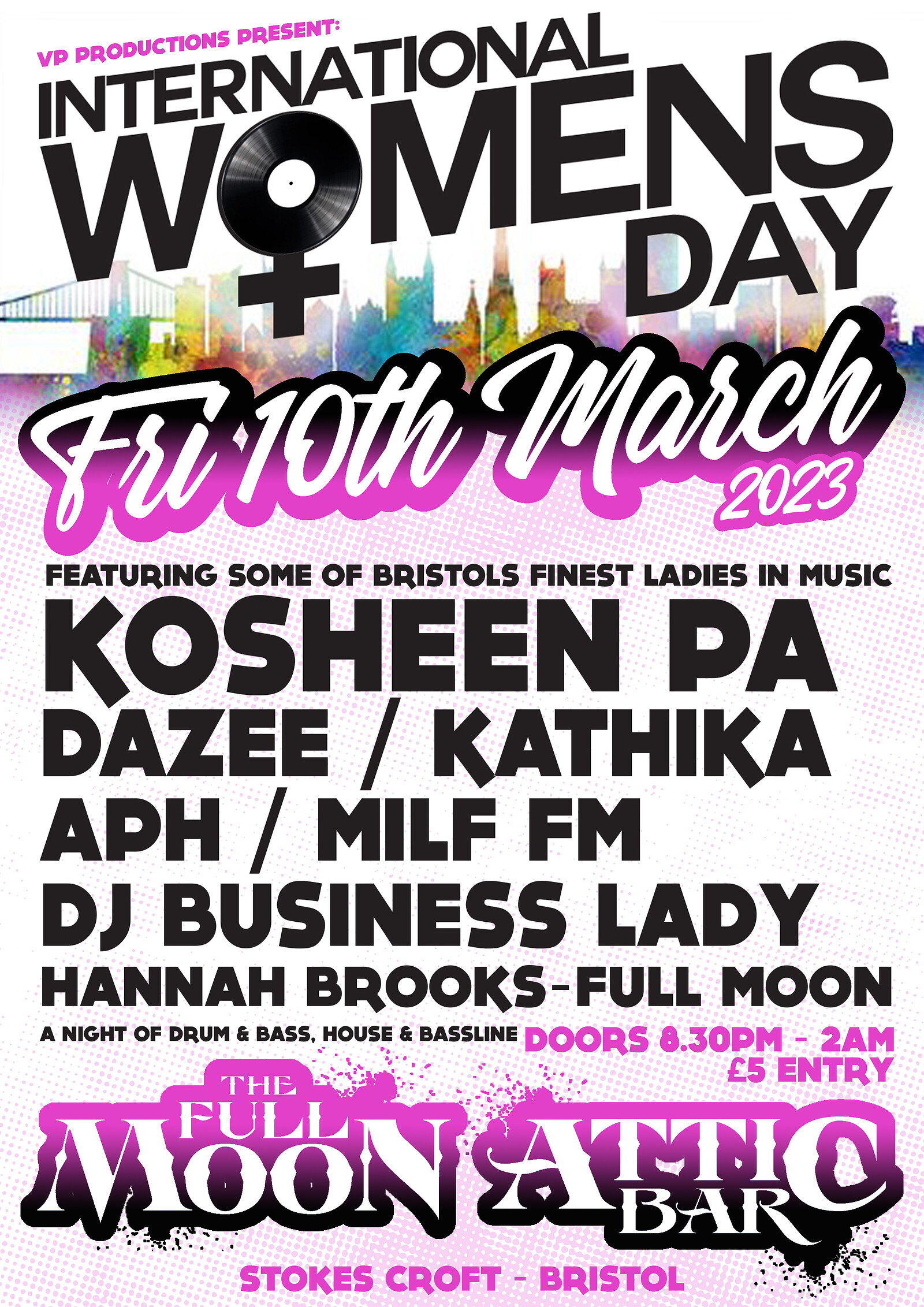 INTERNATIONAL WOMEN'S DAY Ft. KOSHEEN PA at The Attic Bar