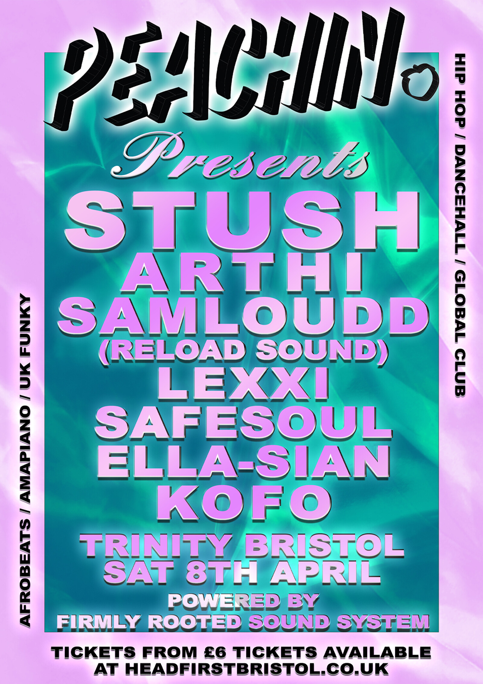 Peachin' // Stush  + Arthi & Support at The Trinity Centre