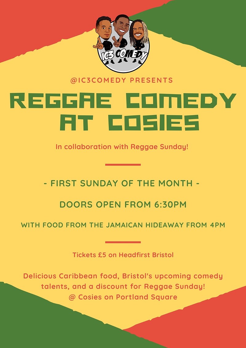 Reggae Comedy at Cosies