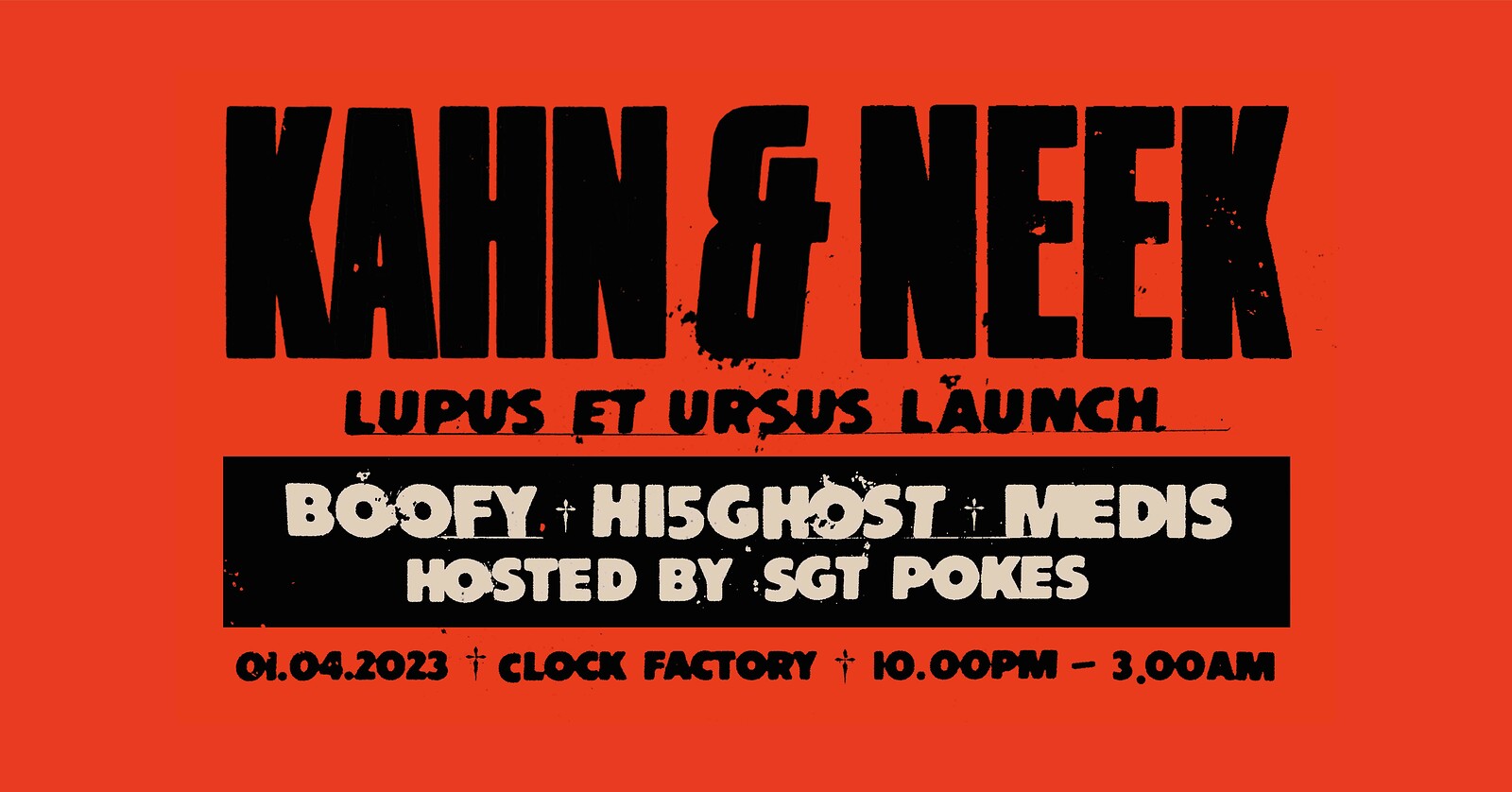 KAHN & NEEK: Lupus Et Ursus Album Launch at Clock Factory Bristol