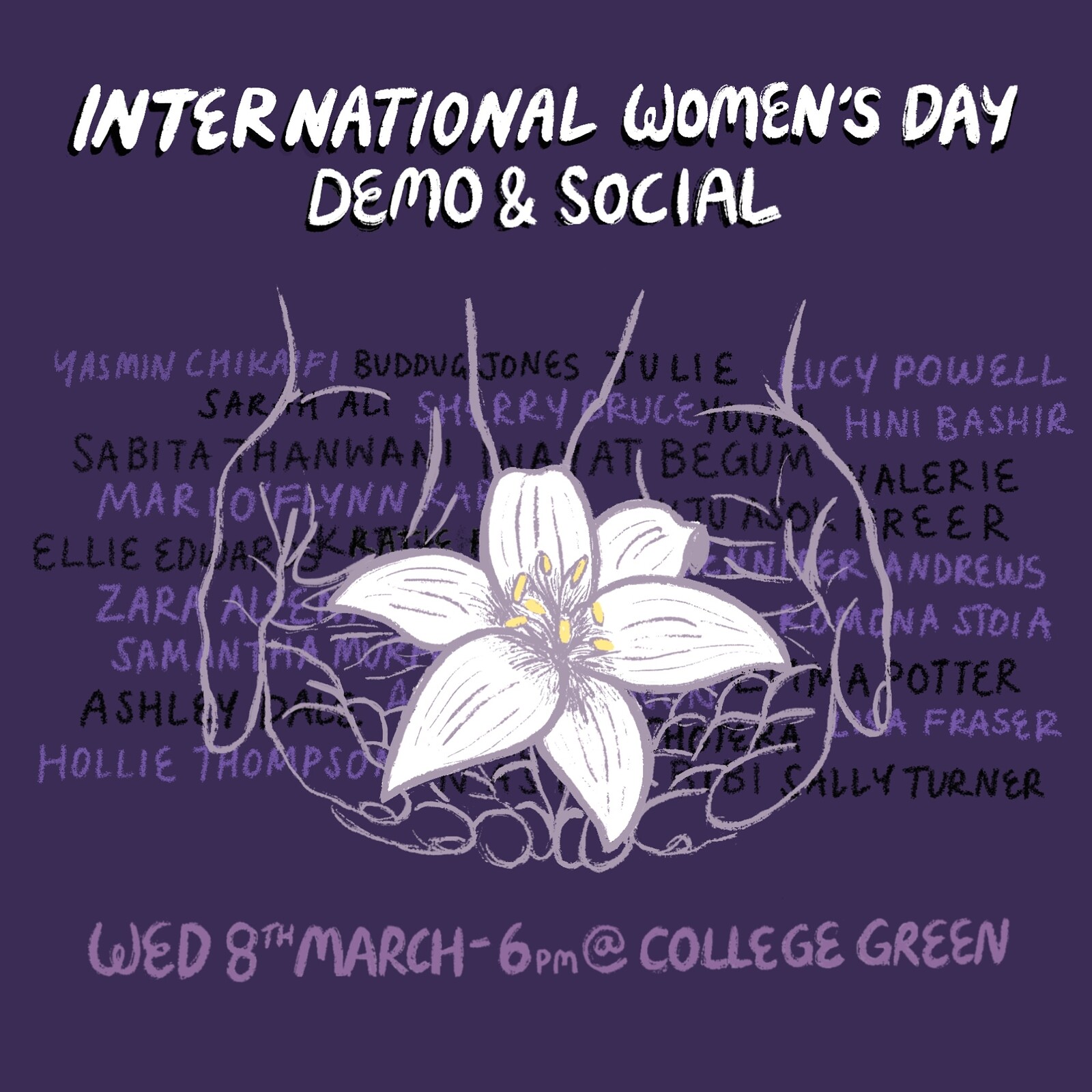 International Women's Day Demo & Social at College Green