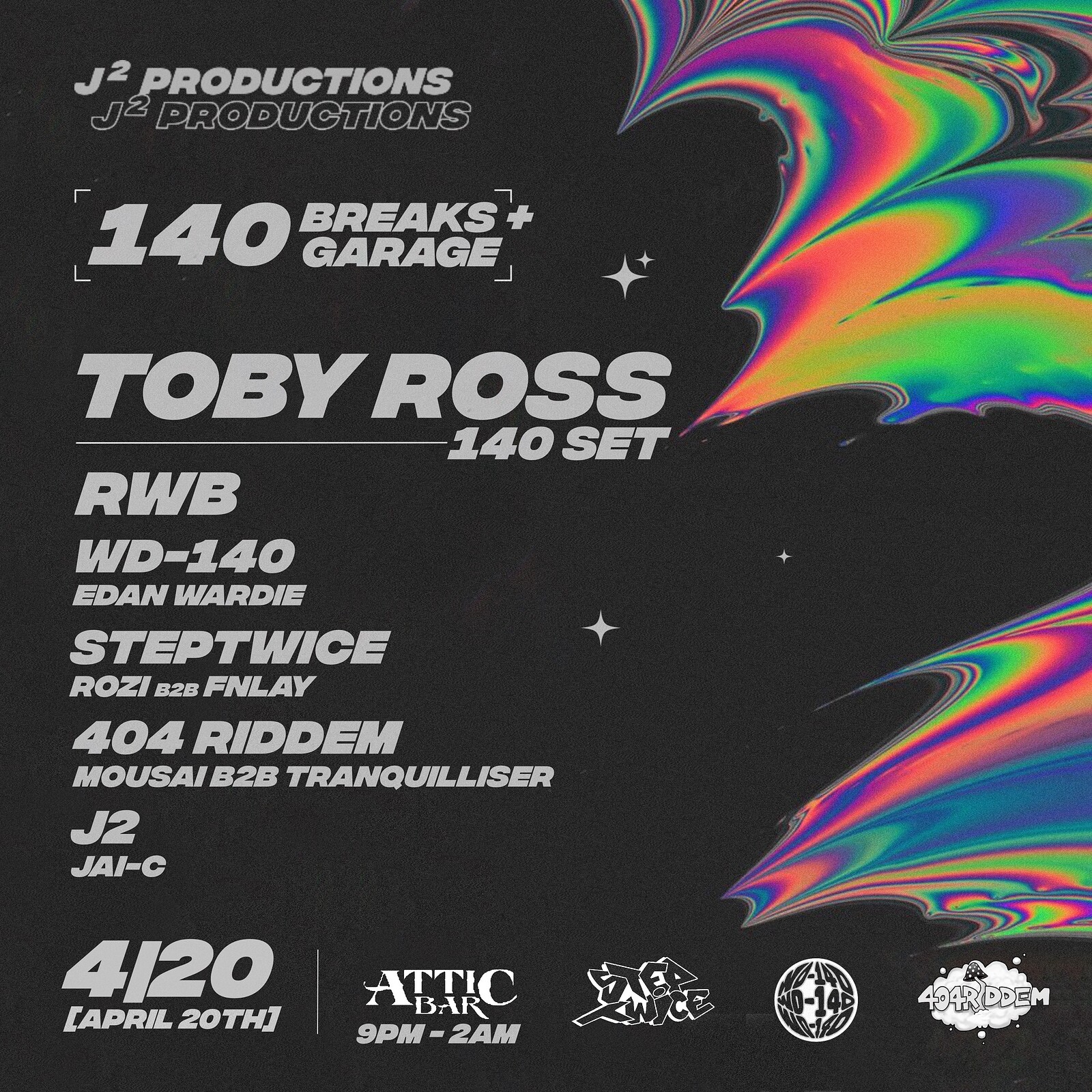 '420 RAVE' - TOBY ROSS  + SUPPORT at The Attic Bar