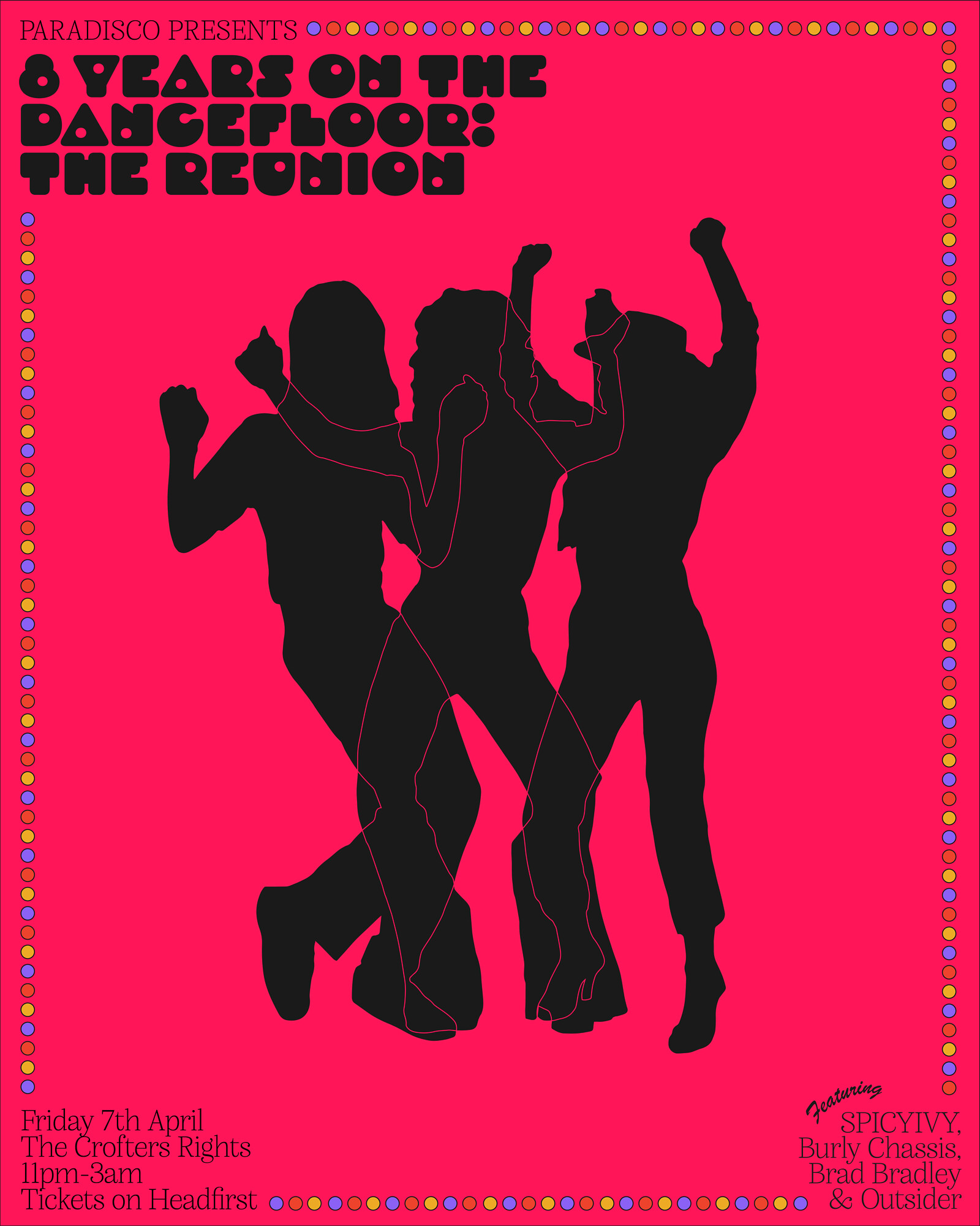 8 YEARS ON THE DANCEFLOOR // PARADISCO at Crofters Rights