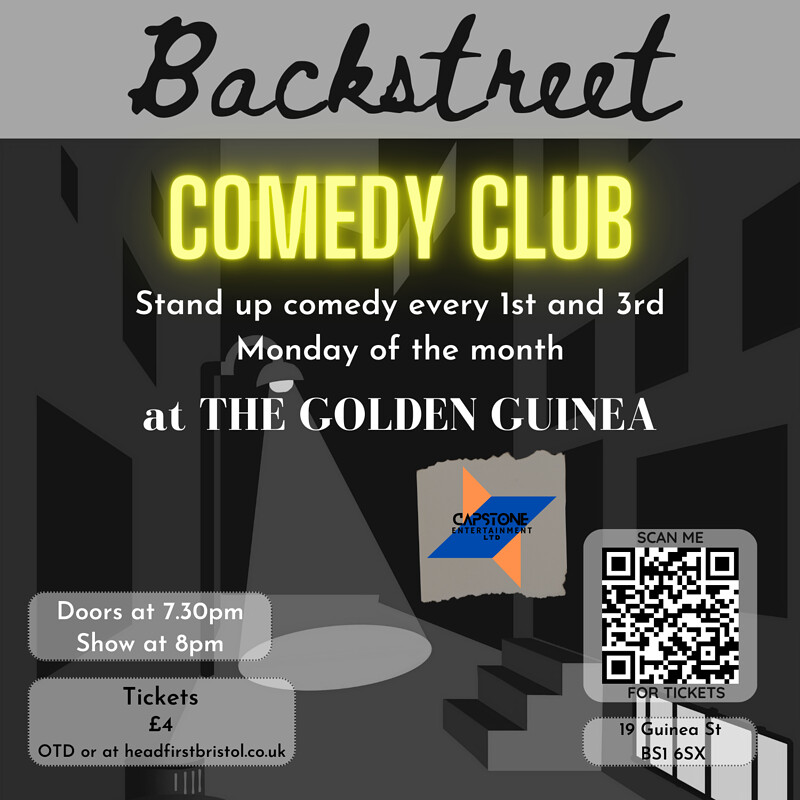 Backstreet Comedy Club at The Golden Guinea