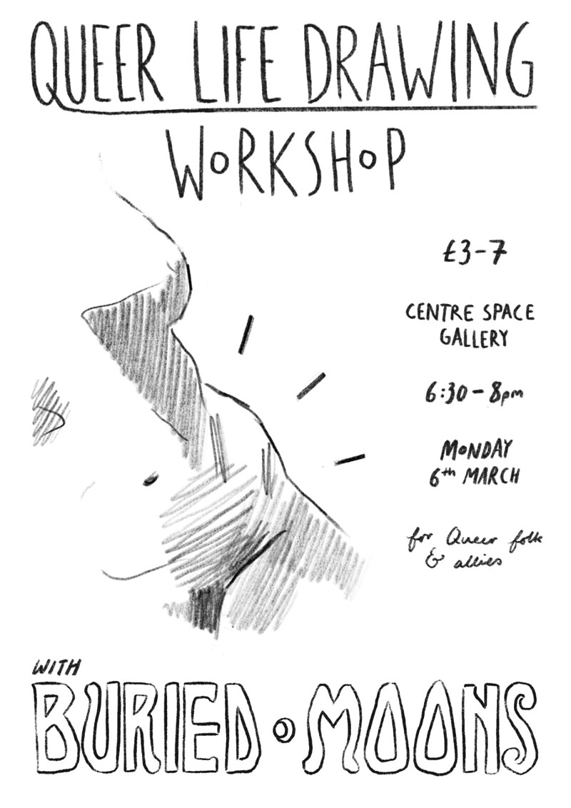 Queer Life Drawing Special with Buried Moons at Centrespace Gallery