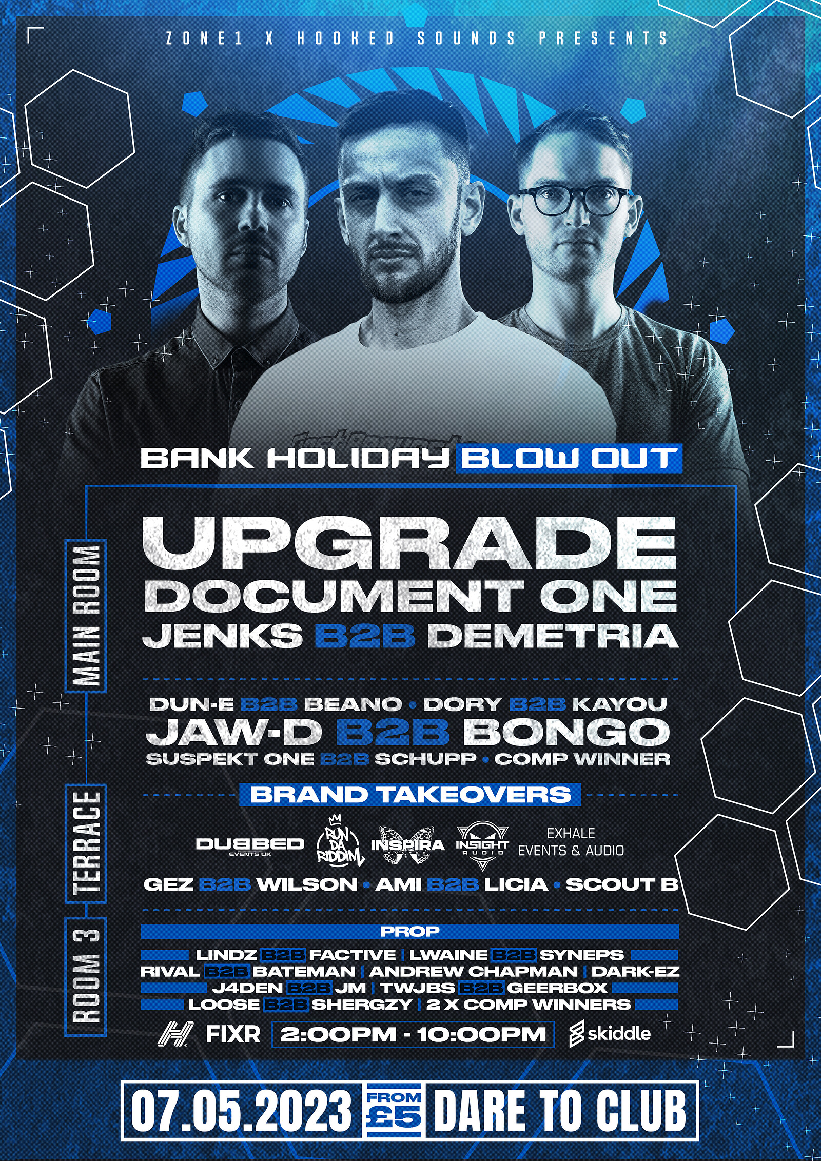 Zone 1 X Hooked Sounds: Bank Holiday Blow Out at Dare to Club