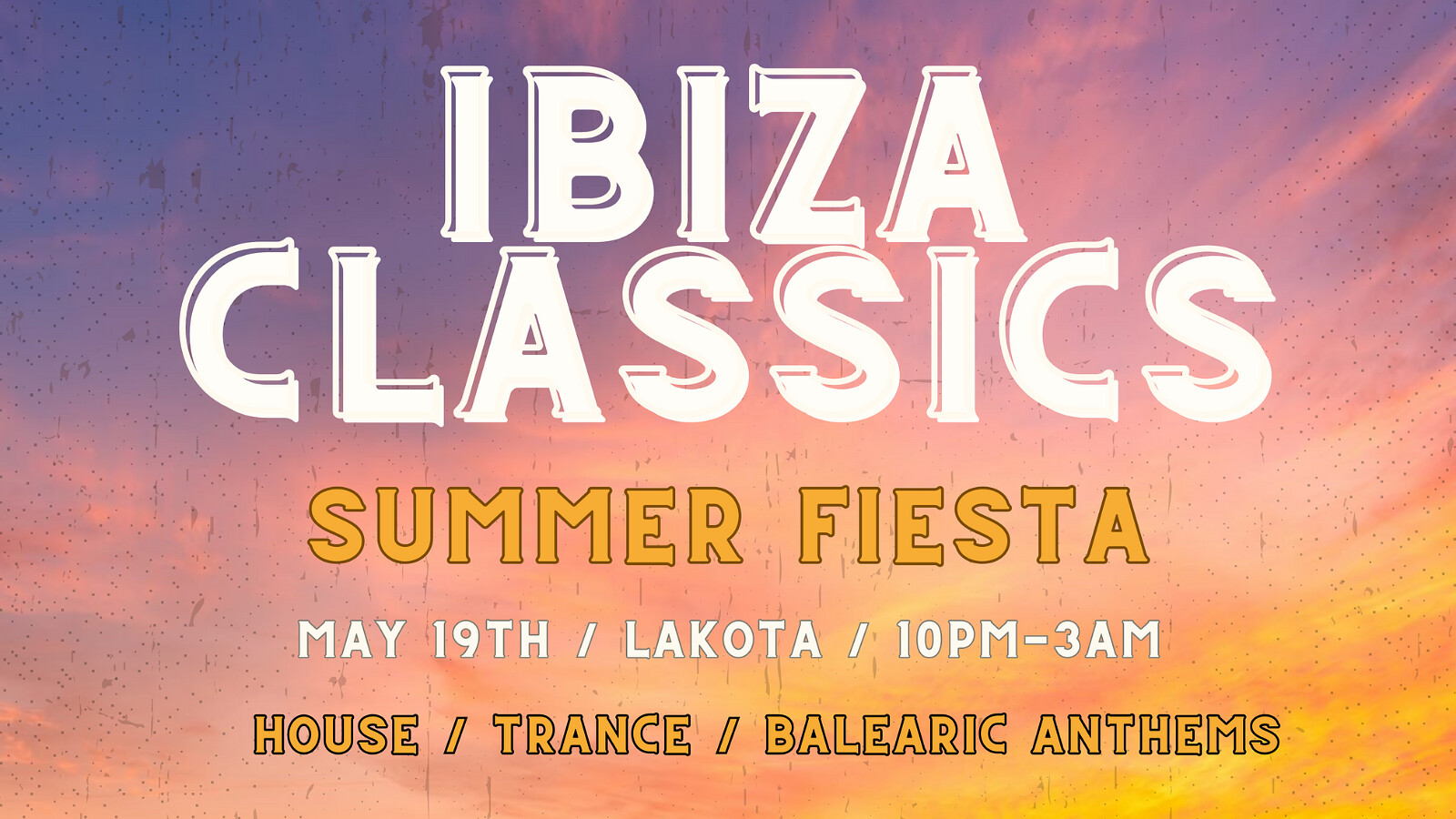 Ibiza Classics: Summer Fiesta at The Coroner's Court