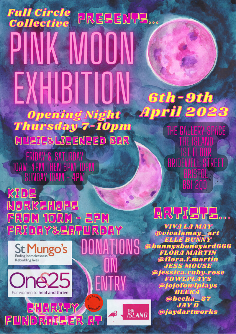 Pink Moon Art Exhibition at The Island