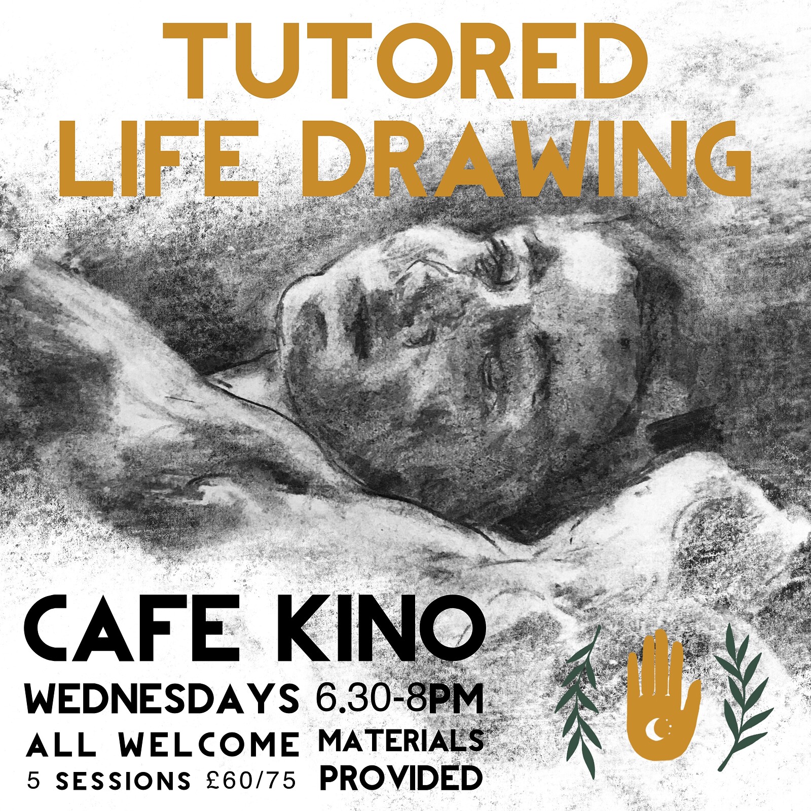 Tutored Life Drawing 5-Part Course at Cafe Kino