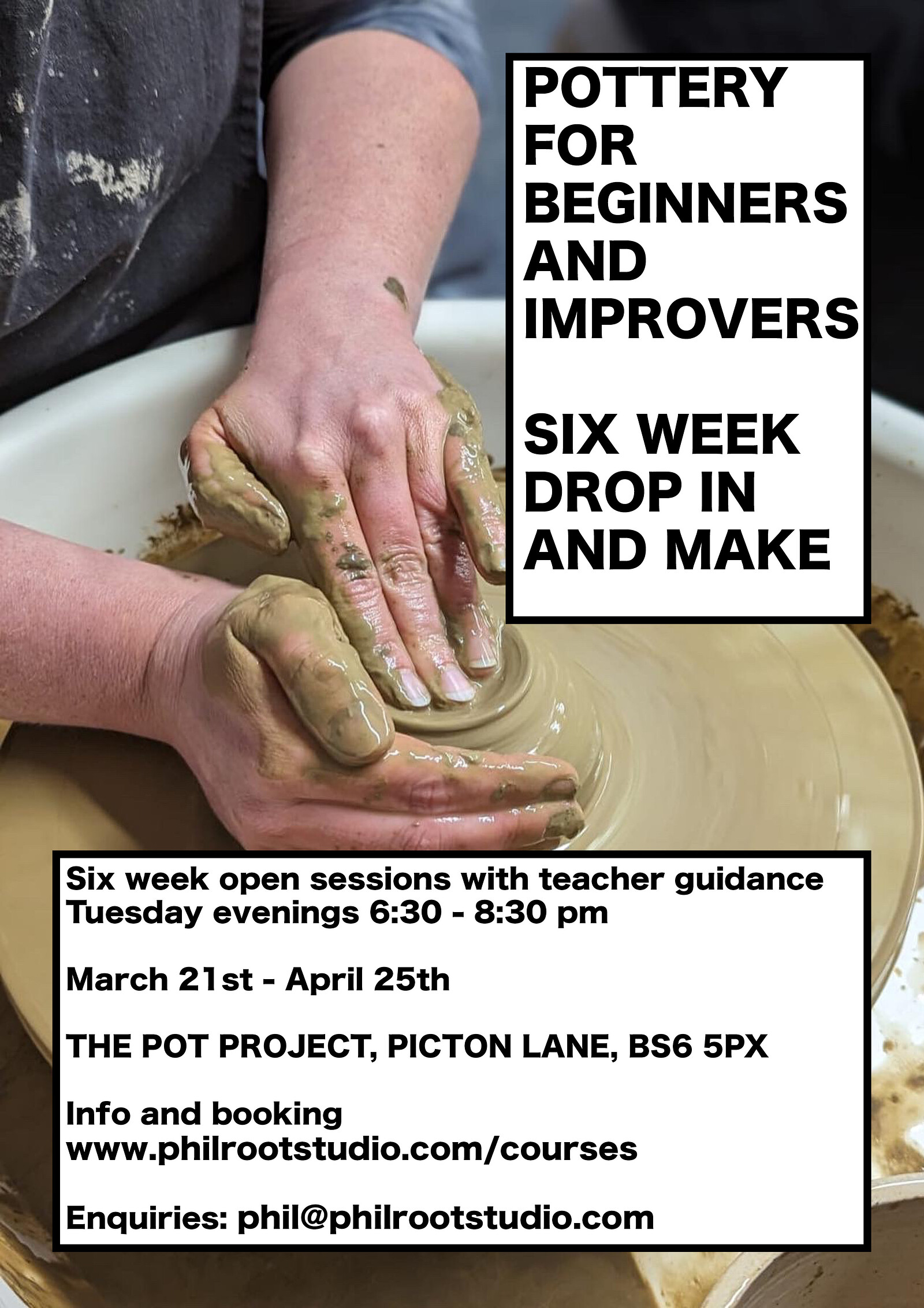 6 Week Pottery Class at The Pot Project
