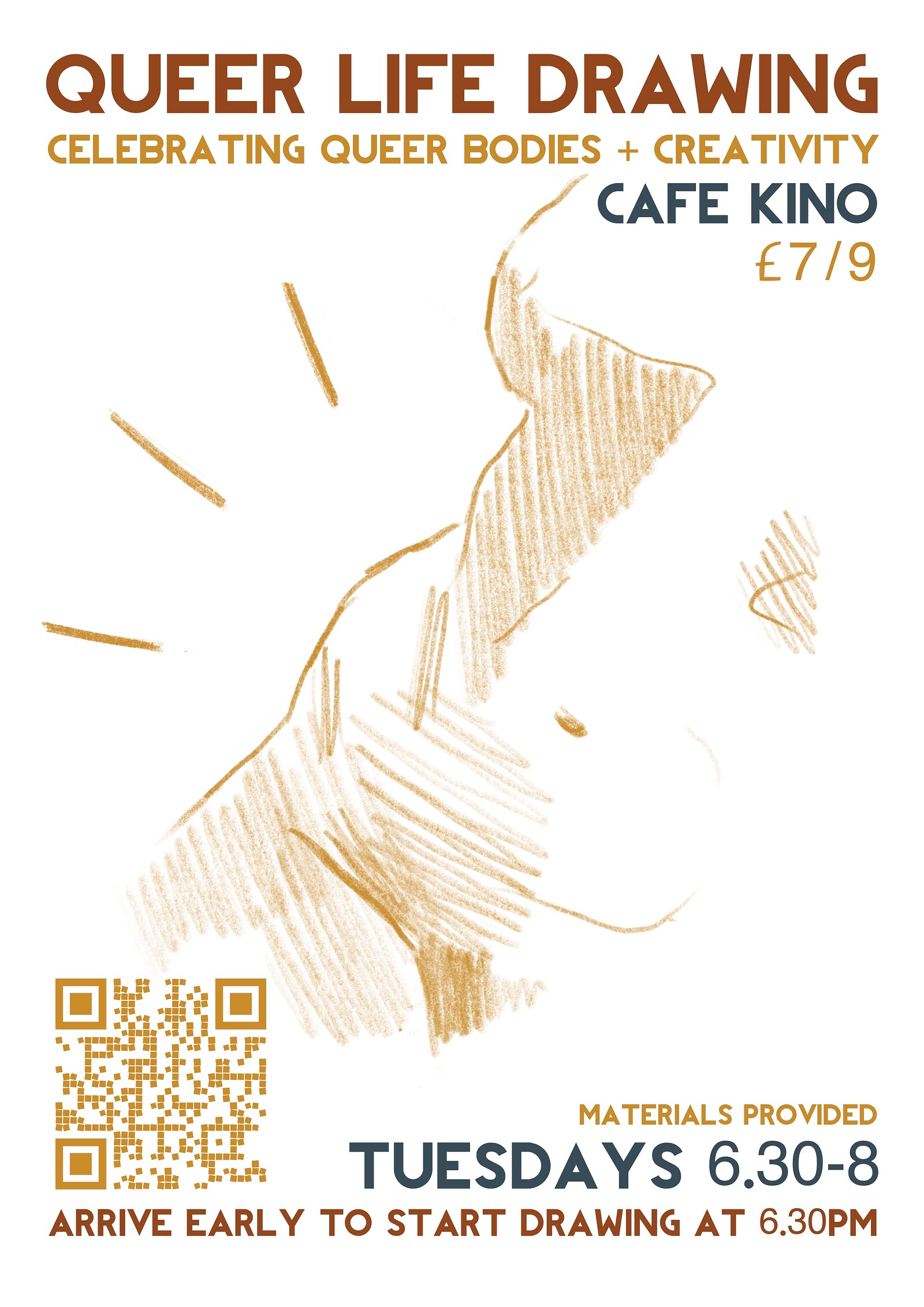 Queer Life Drawing at Cafe Kino
