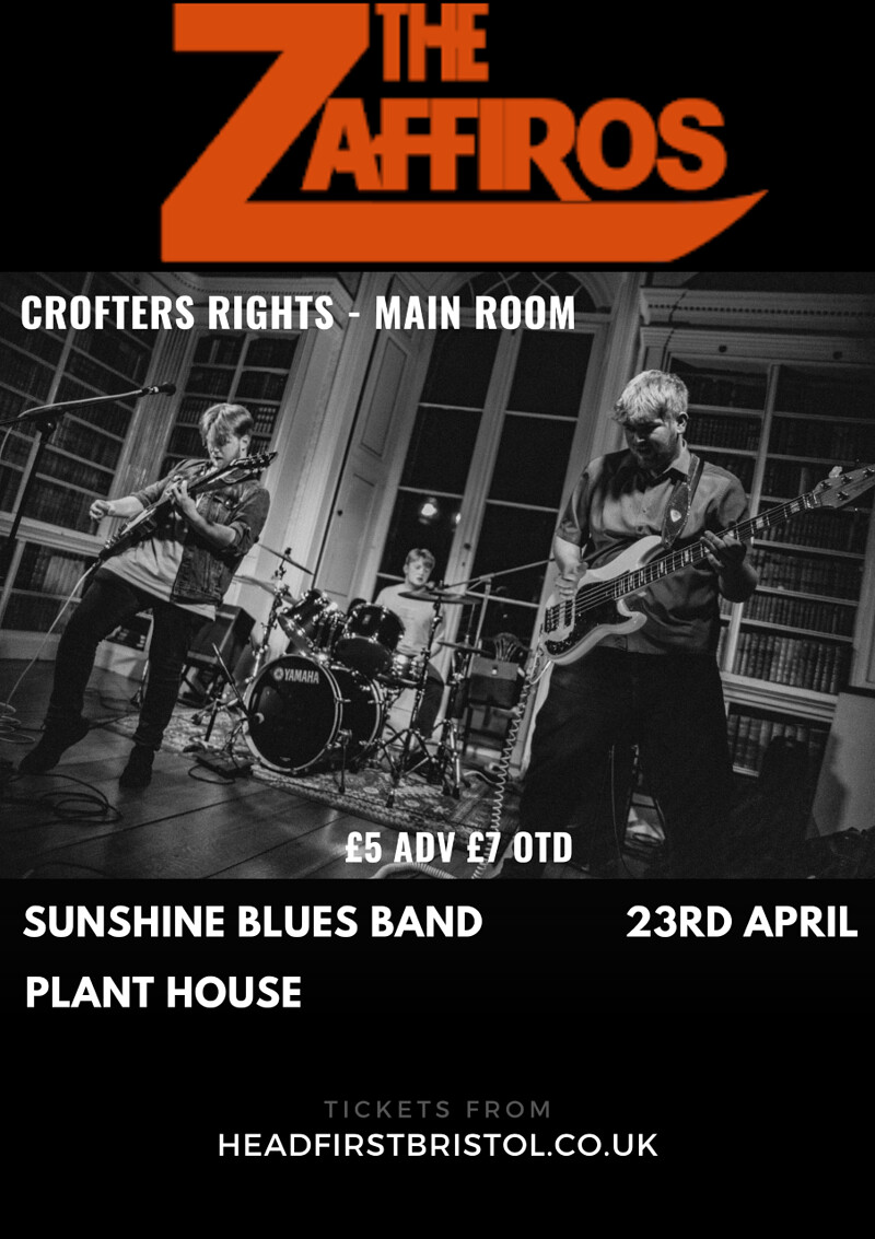 The Zaffiros + Support at Crofters Rights