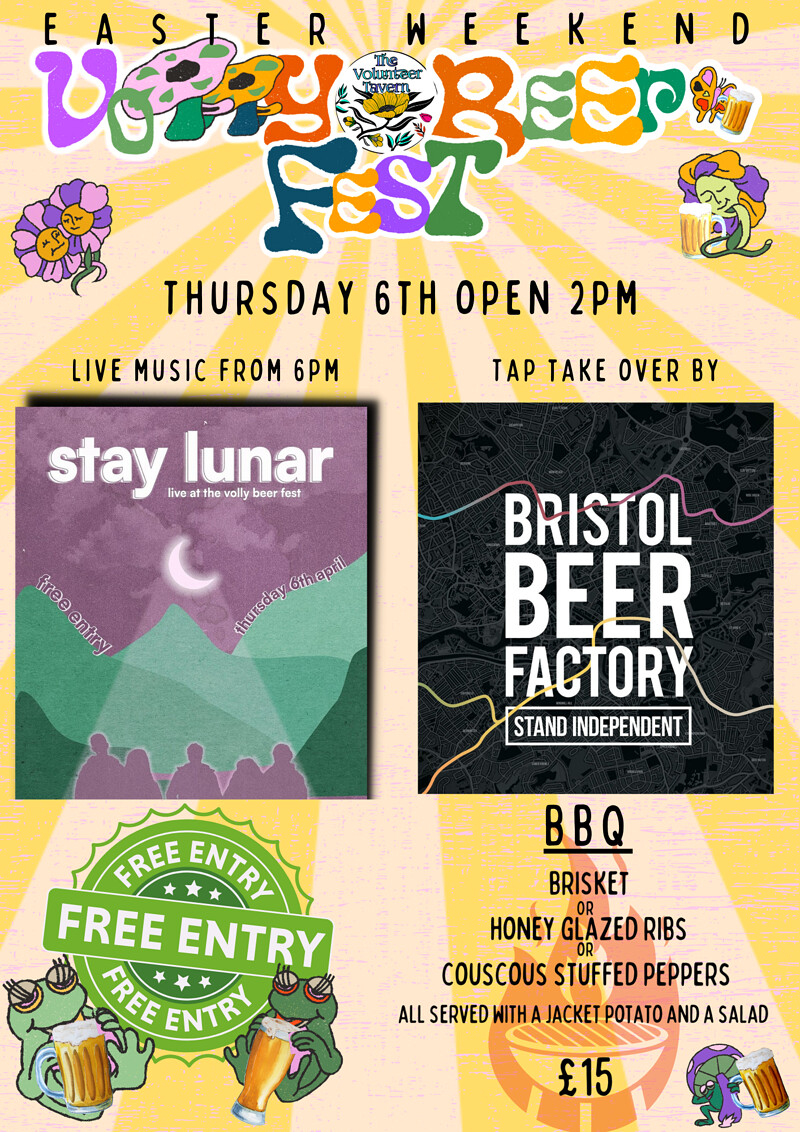 VOLLY BEER FEST THURSDAY at Volunteer Tavern