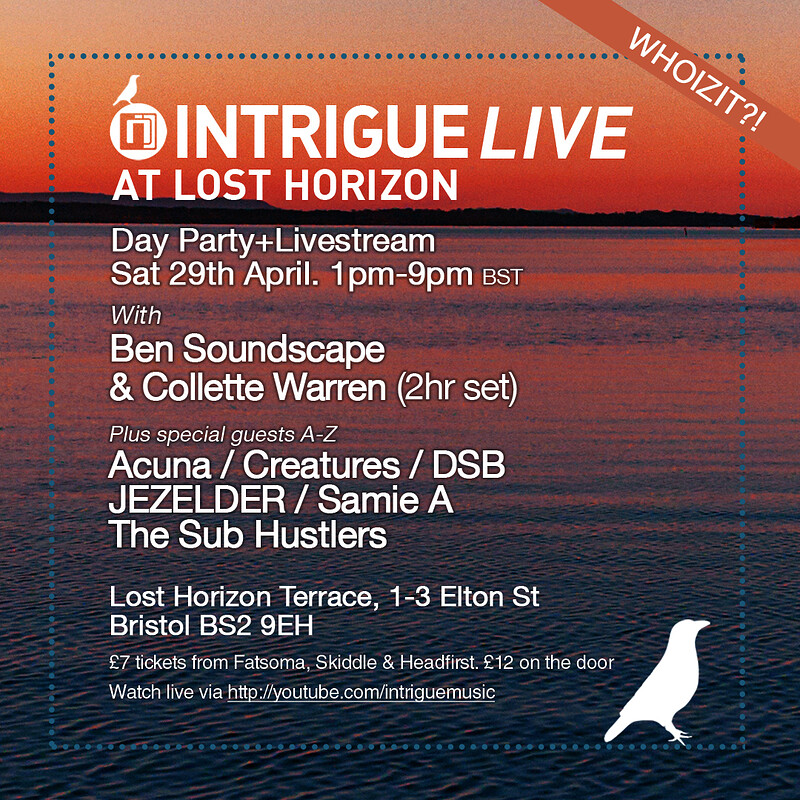 Intrigue - Day Party & stream at Lost Horizon