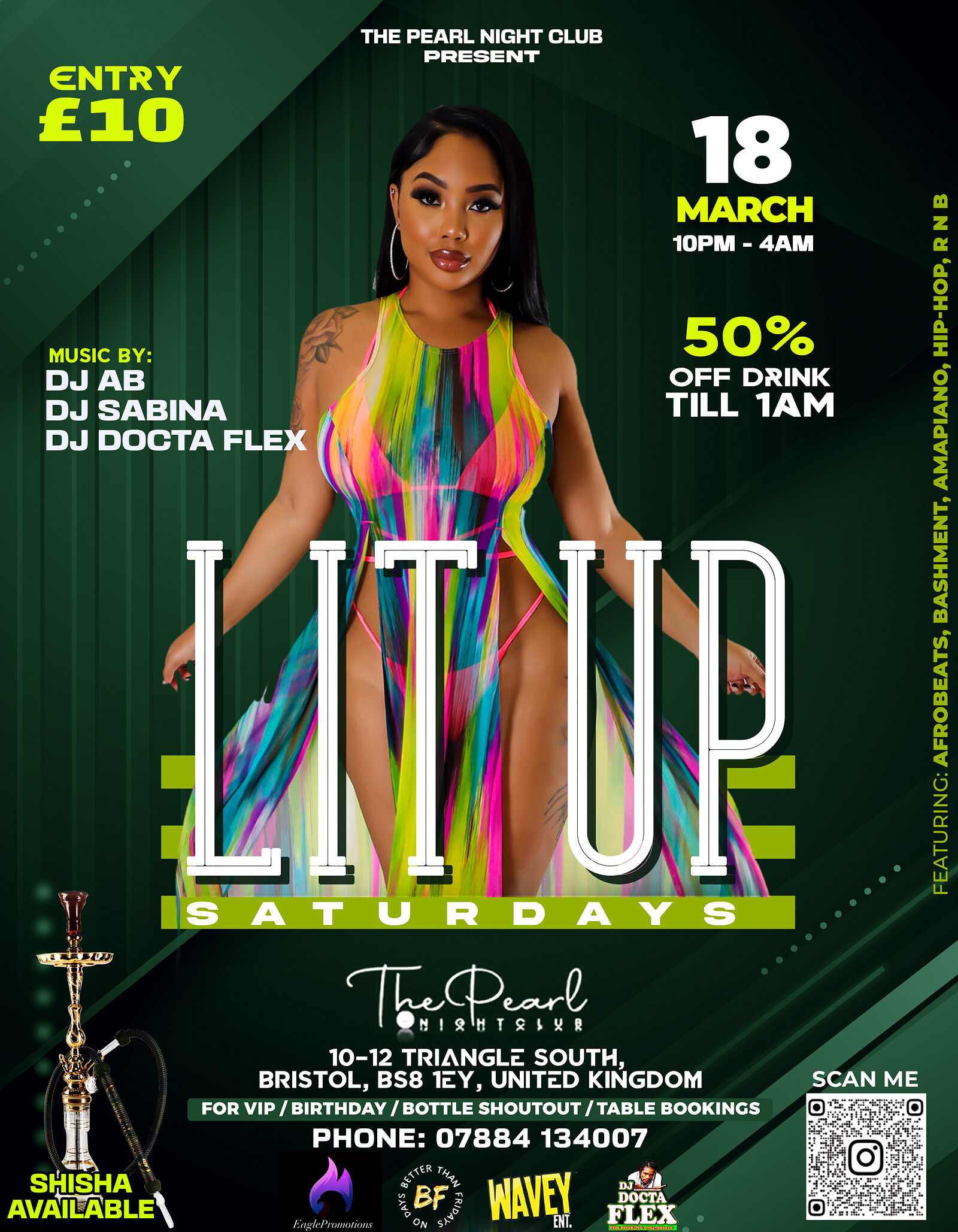Lit up Saturdays at The Pearl night club