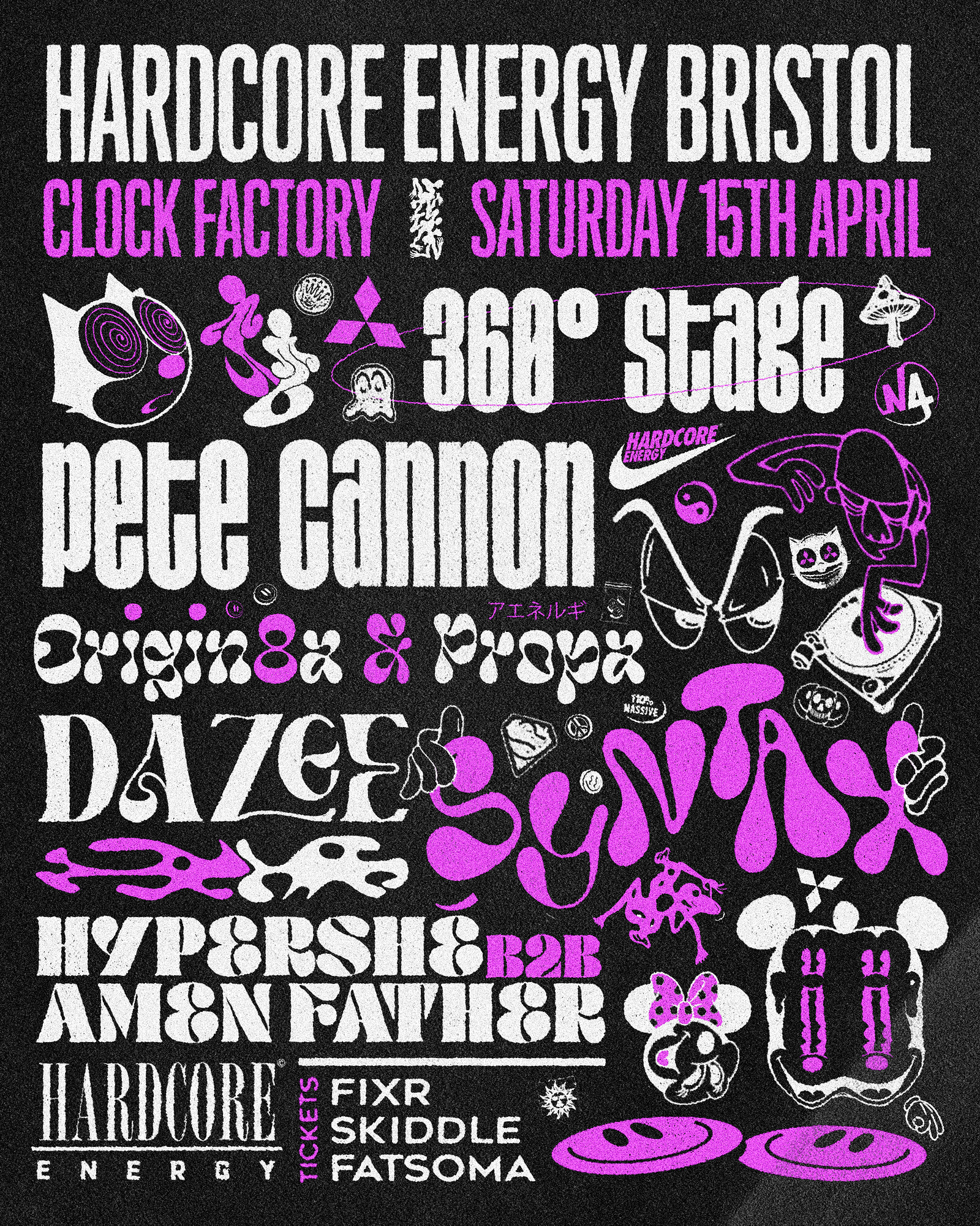 Hardcore Energy BRISTOL • Saturday 15th April at CLOCK FACTORY
