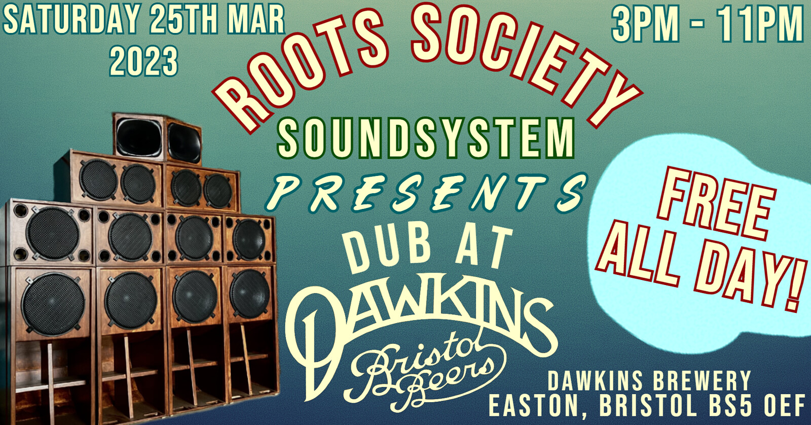 Roots Society Soundsystem Presents: Dub at Dawkins at Dawkins Ales