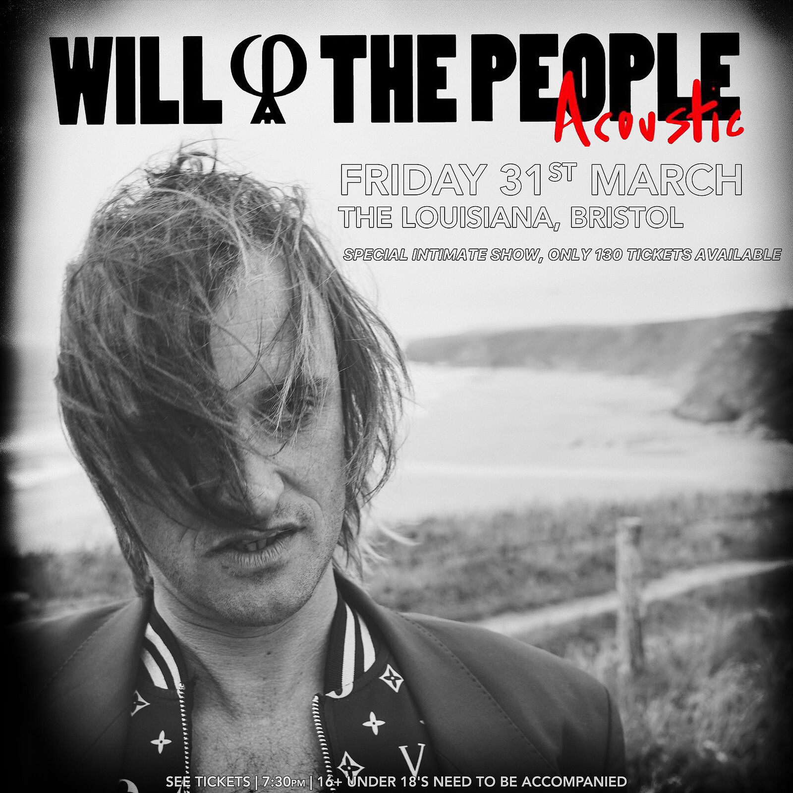 Will From Will & The People acoustic show at The Louisiana