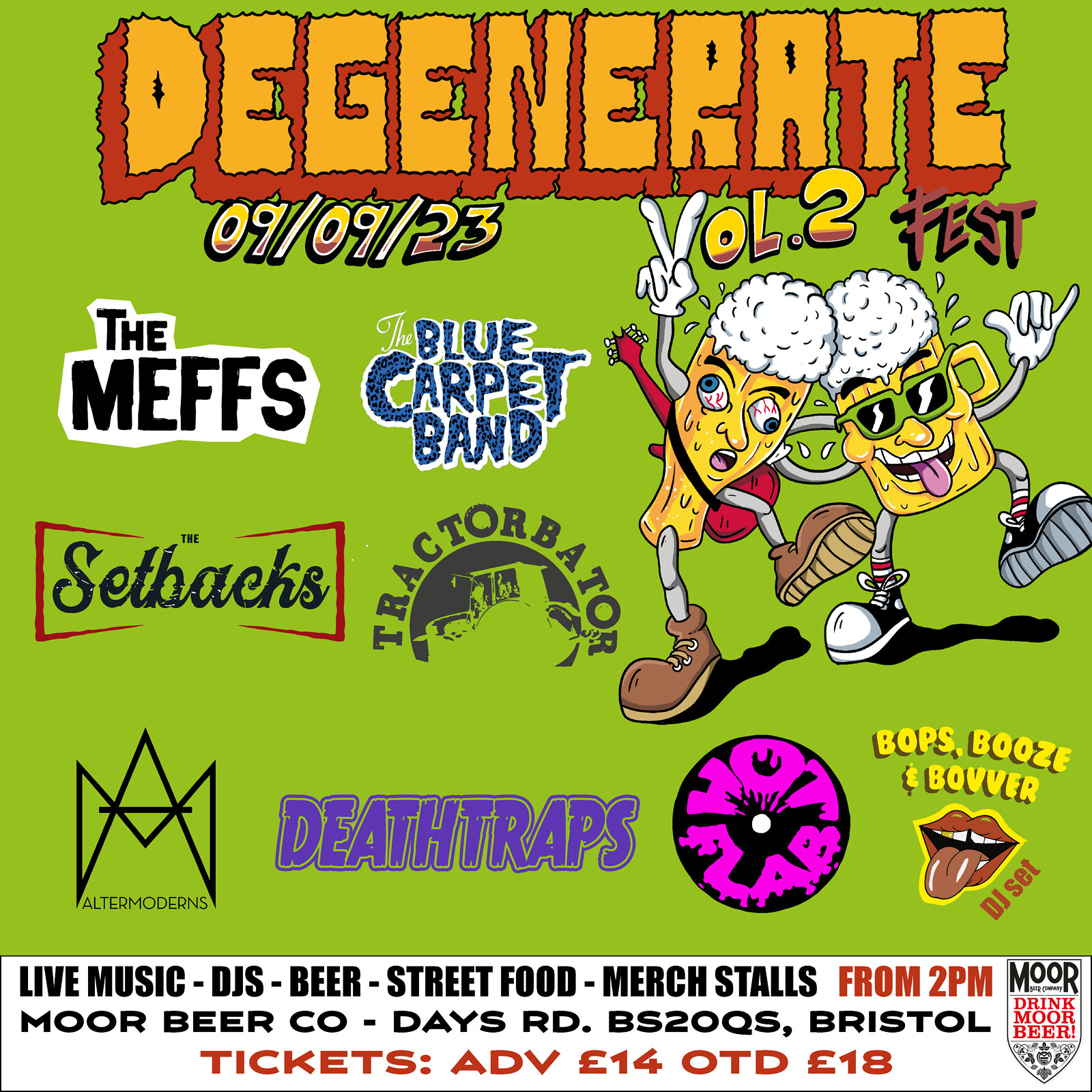 Degenerate Fest Vol.2 at Moor Beer Co