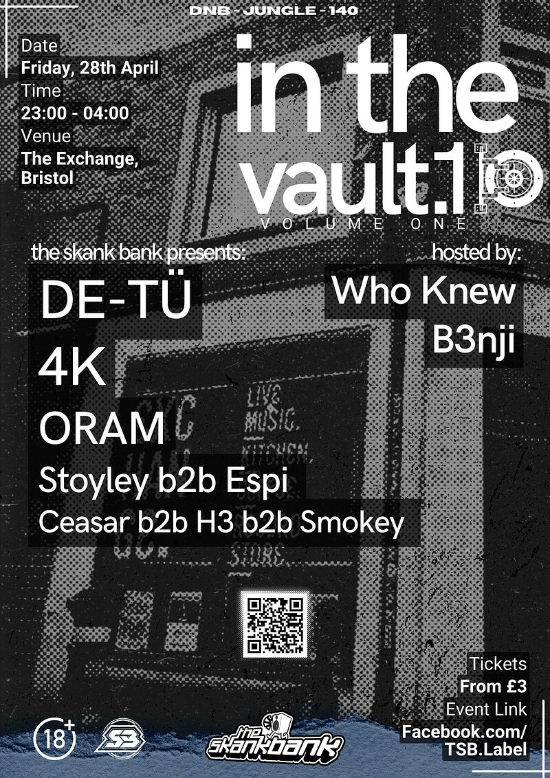 The Skank Bank Presents: In The Vault Vol.1 at Exchange