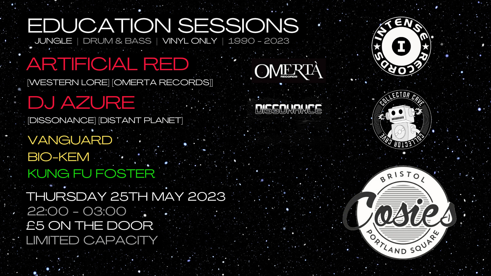 Education Sessions - Strictly Vinyl - Jungle/DnB at Cosies