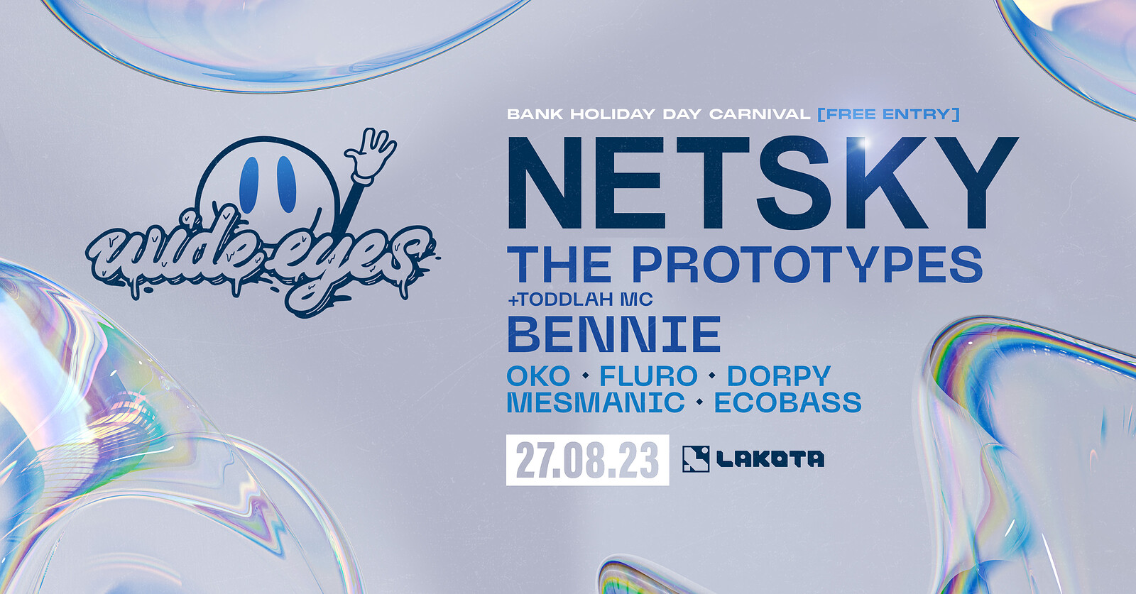 Wide Eyes: Bass Carnival Netsky, The Prototypes + at Lakota