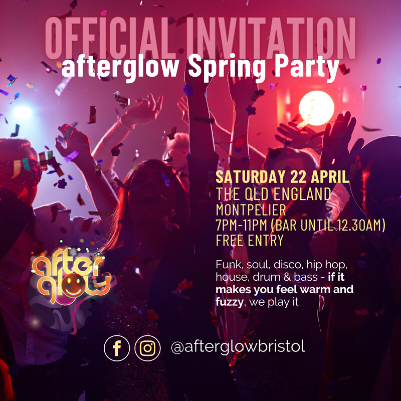 afterglow Spring Party at The Old England Pub