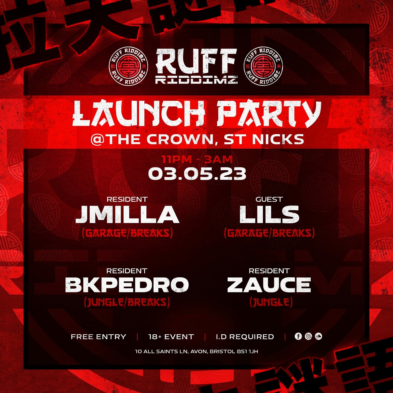 RuFF RiDDiMz - Jungle / Garage Launch party at The Crown