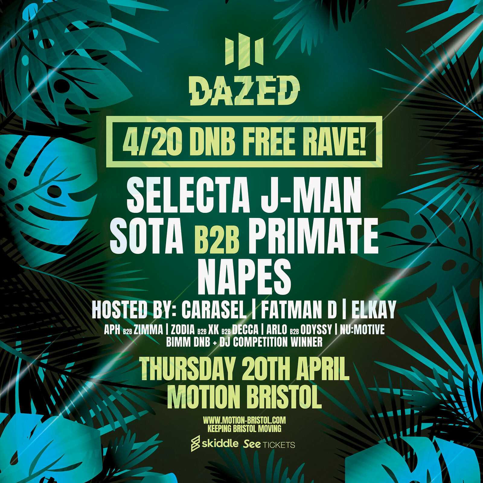 Motion x Dazed: 420 DnB Rave at Motion