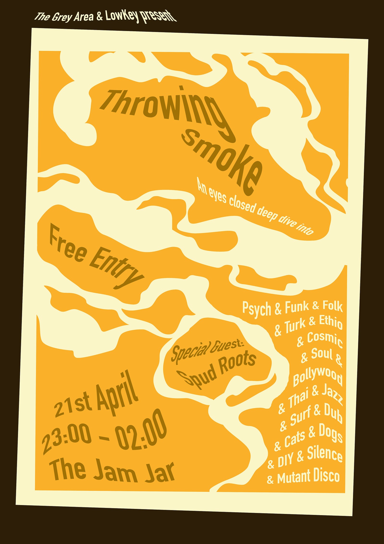 Throwing Smoke w/ The Grey Area + Spud Roots at The Jam Jar
