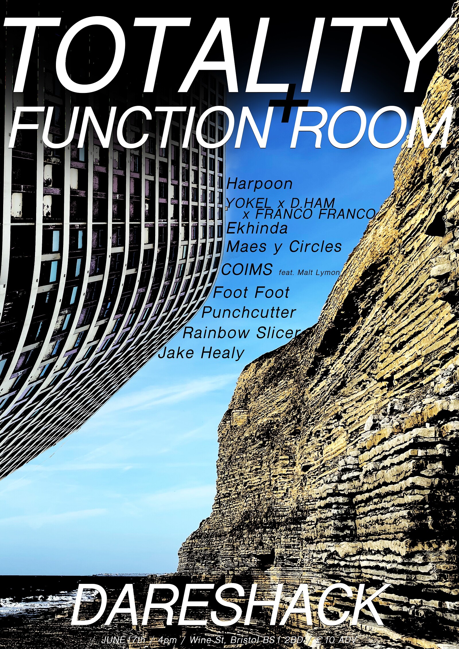 TOTALITY / FUNCTION ROOM ALL DAYER at Dareshack
