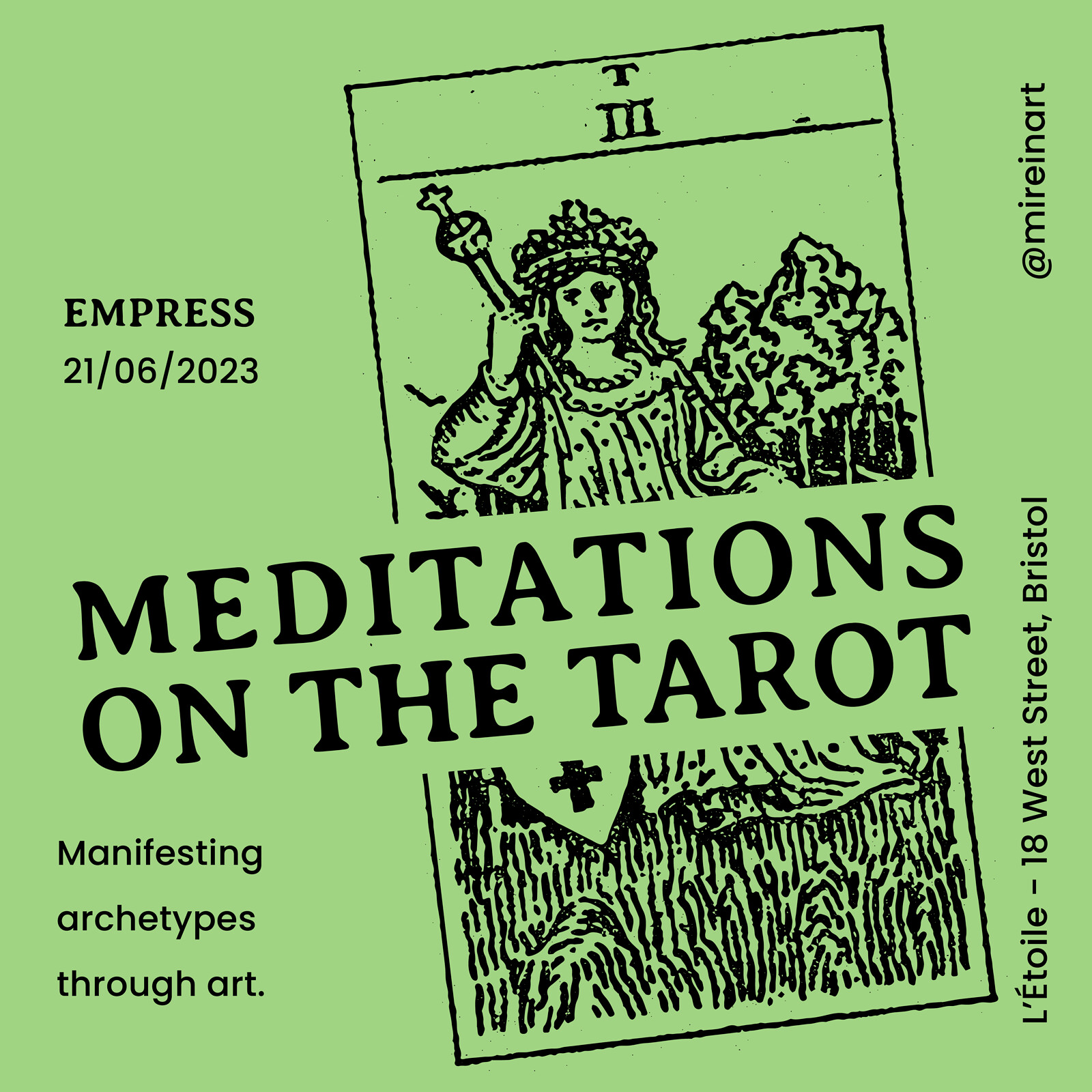 THE EMPRESS - MEDITATIONS ON THE TAROT at L'étoile Studio - BS2 0BH - 18 West Street (Old Market)
