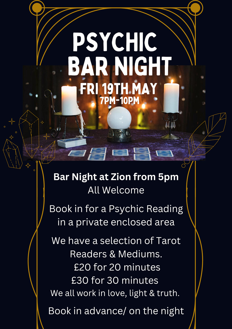 PSYCHIC BAR NIGHT at Zion Bristol