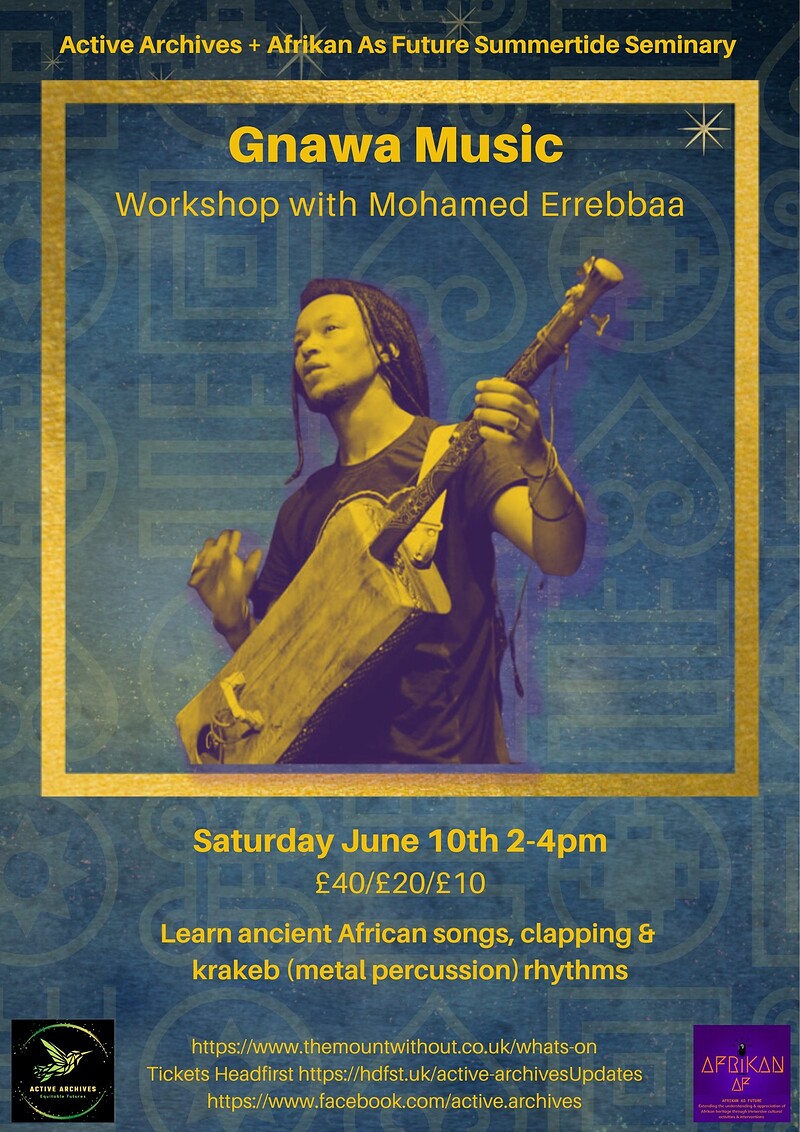 Gnawa Family Music workshop at The Mount Without