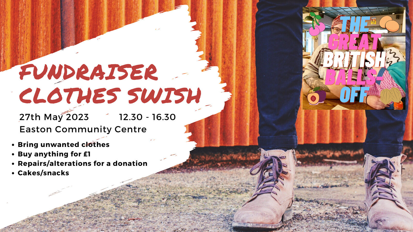 Clothes Swish - fundraiser at Easton Community Centre